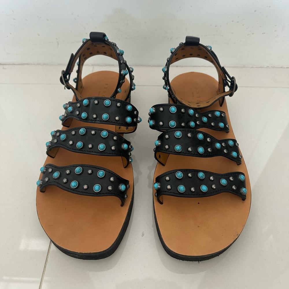 Barely Worn Sandro Studded Sandals